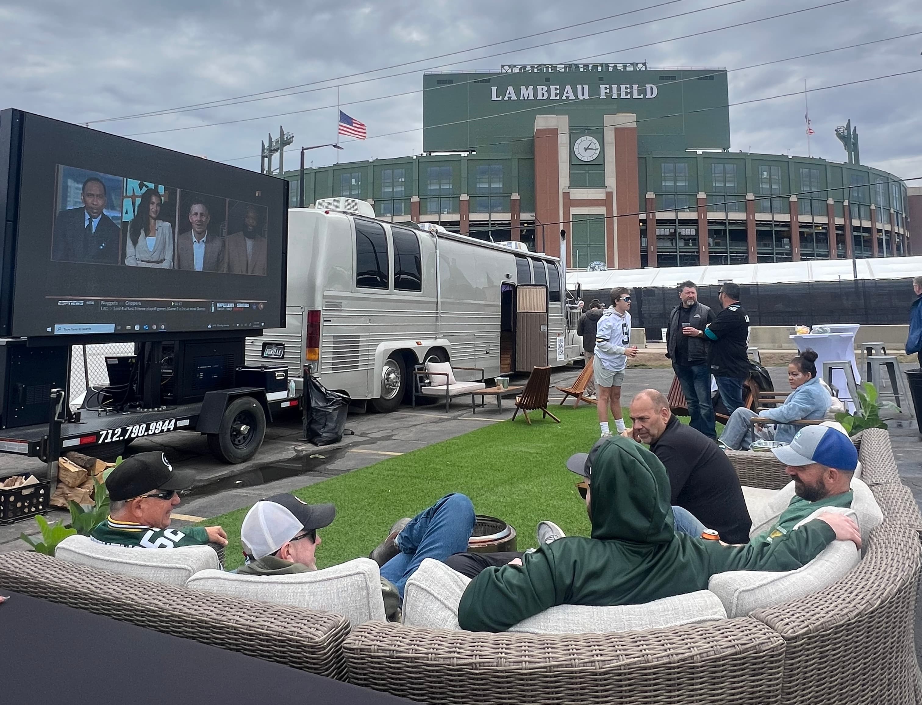 Game day tailgating at the Lombardi Avenue Lot